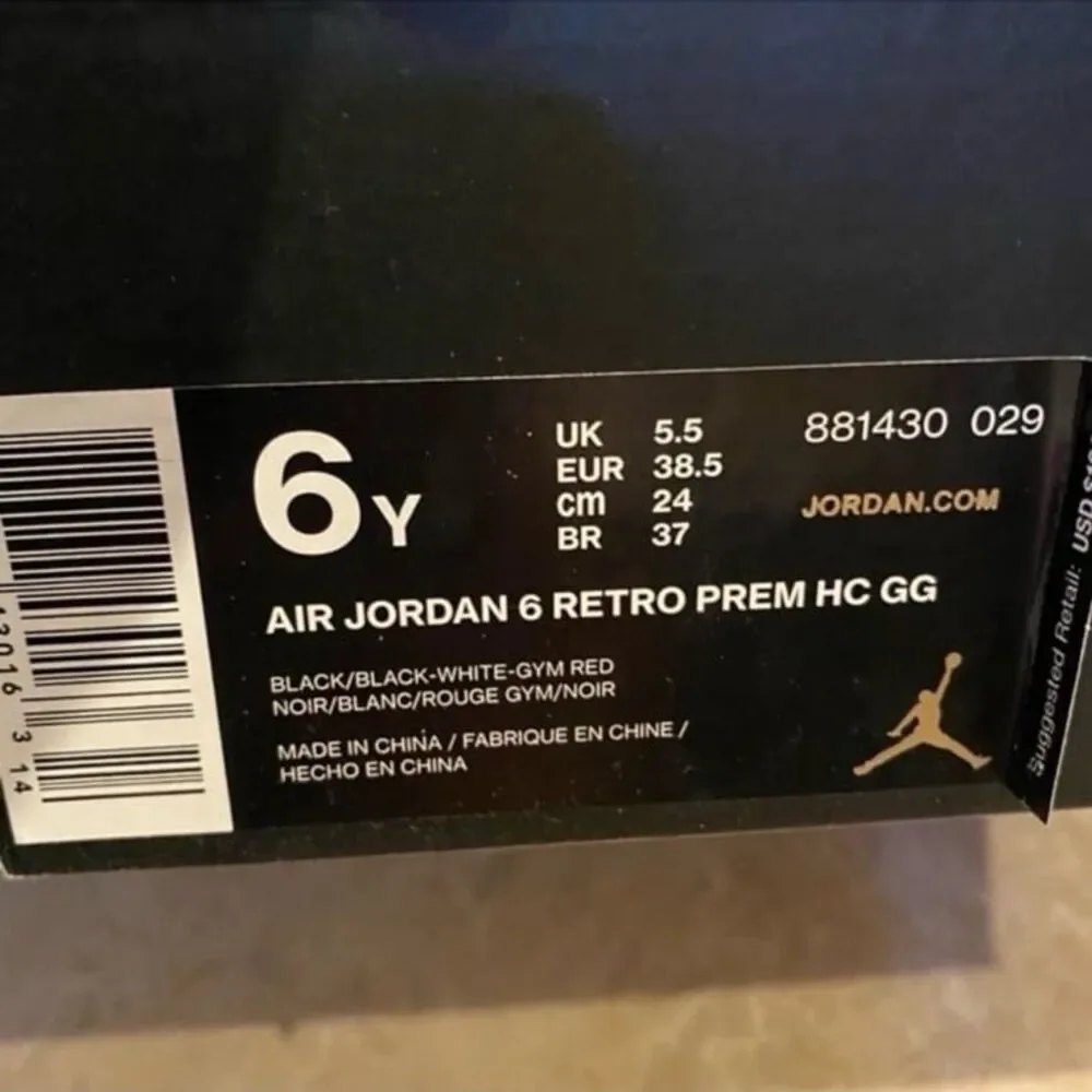 Brand new retro leather Jordan 6s